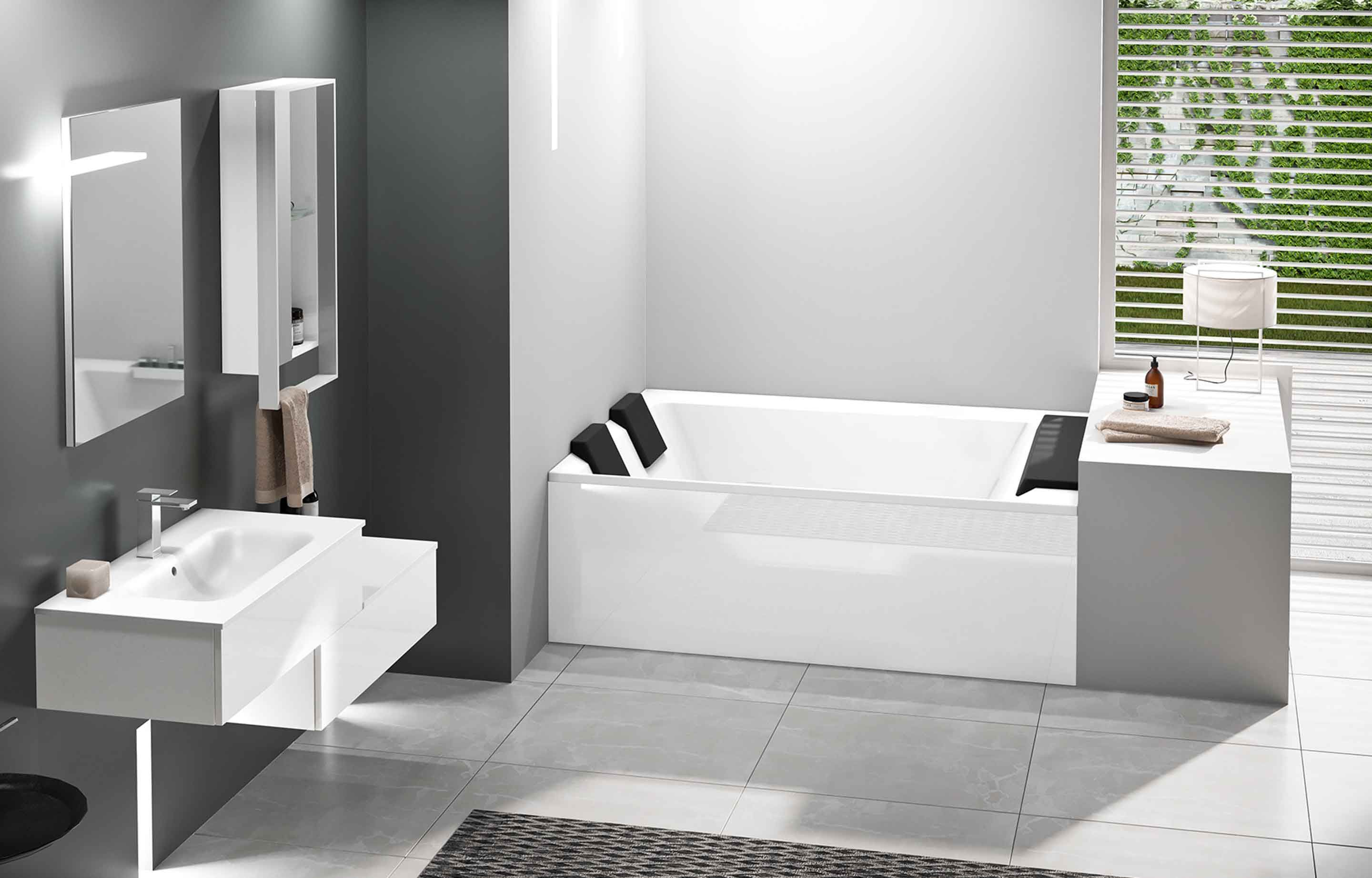 Badewannen - Divina Dual - Nischeninstallation