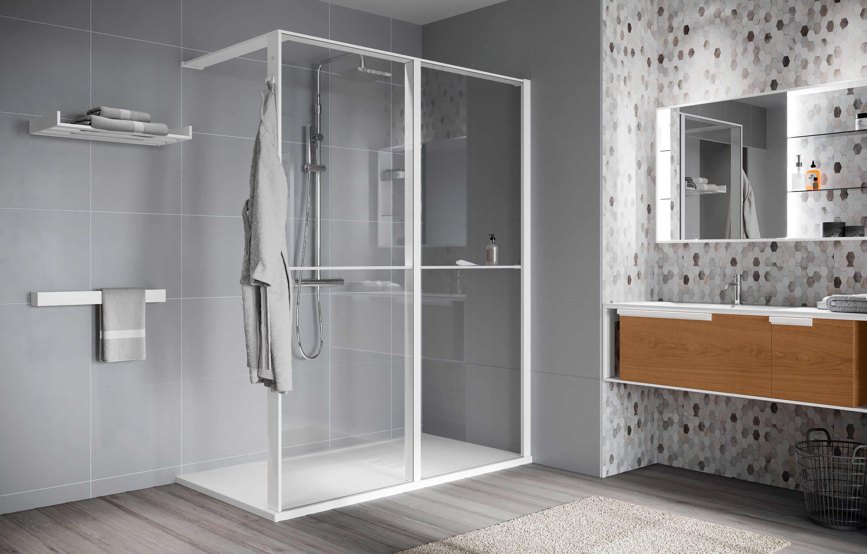 Walk-In Lösungen - Kuadra HWL Frame